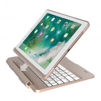 Odnímateľné puzdro s klávesnicou pre iPad 9,7" (2017/2018) / Pro 9,7" / Air 1 / 2 – zlaté