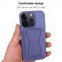 Kožený kryt s vreckom na karty a výklopným stojanom na iPhone 11 Pro Max - čierny