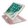 Odnímateľné puzdro s klávesnicou pre iPad 9,7" (2017/2018) / Pro 9,7" / Air 1 / 2 – zlatoružové