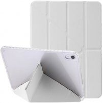 Puzdro s transparentnou zadnou stranou a origami stojanom na iPad 10,9" (2022) / 11" (2025) - šedé