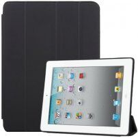 Puzdro so stojančekom a funkciou uspania pre iPad 2 / 3 / 4 - čierne