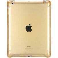 Transparentný kryt so zosilnenými rohmi pre iPad 2 / 3 / 4 - žltý