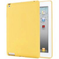 Matný silikónový kryt pre iPad 2 / 3 / 4 - žltý