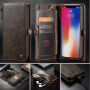 CASEME 2v1 odnímateľné puzdro pre iPhone XS Max – hnedá