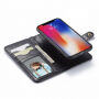 2v1 odnímateľné puzdro s pútkom pre iPhone XS Max – čierna