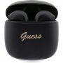 Guess True Wireless Script Logo bezdrôtové slúchadlá pre Apple zariadenia - čierna