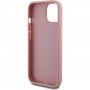 Guess Fixed Glitter 4G Metal Logo trblietavý kryt na iPhone 12 / 12 Pro - ružový