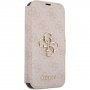 Guess 4G Metal Logo flipové puzdro na iPhone 15 Pro Max - ružové