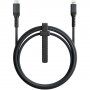 Nomad Kevlar opletený kábel 20W USB-C/Lightning na iPhone/iPad/iPod/AirPods - 1,5 m - čierny