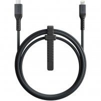 Nomad Kevlar opletený kábel 20W USB-C/Lightning na iPhone/iPad/iPod/AirPods - 1,5 m - čierny