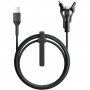 Nomad Kevlar univerzálny opletený kábel PD 100W USB-A / USB-C / Lightning / micro USB na iPhone/iPad/MacBook/AirPods - 1,5 m - čierny