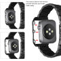 Kovový kryt s remienkom pre Apple Watch 42mm / 41mm / 40mm / 38mm – čierný