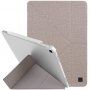 UNIQ Yorker Kanvas Plus puzdro s origami stojančekom pre iPad Air 4 (2020) / Air 5 (2022) / Pro 11" (2018) - béžové
