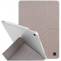 UNIQ Yorker Kanvas Plus puzdro s origami stojančekom pre iPad Air 4 (2020) / Air 5 (2022) / Pro 11" (2018) - béžové