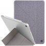 UNIQ Yorker Kanvas Plus puzdro s origami stojančekom pre iPad Air 4 (2020) / Air 5 (2022) / Pro 11" (2018) - sivé