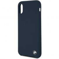 BMW Silicone Hard Case kryt pre iPhone X/XS – námorne modrá