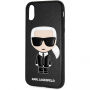 Karl Lagerfeld Ikonik TPU puzdro pre iPhone X/XS – čierna