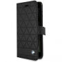 BMW Hexagon leather Book puzdro pre iPhone 7 Plus/8 Plus – čierna