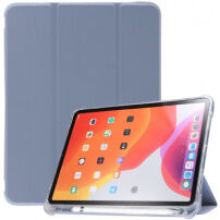 Smart puzdro so stojančekom a priestorom na Apple Pencil pre iPad Air 4 (2020) / Air 5 (2022) - modrosivé