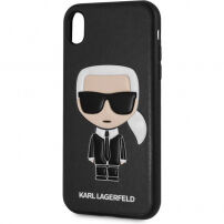 Karl Lagerfeld Ikonik TPU puzdro pre iPhone XR – čierna