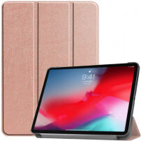 Puzdro z PU kože s funkciou uspania pre iPad Pro 11" (2020-2022) - ružovo-zlaté