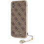 Guess Charms Hard case kryt pre iPhone XS Max – hnedá