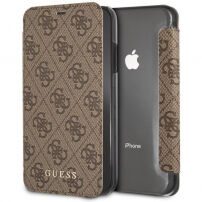 Guess Charms Book Case puzdro pre iPhone XR – hnedá