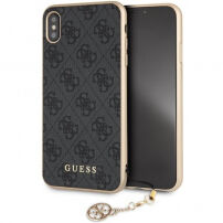 Guess Charms Hard case kryt pre iPhone XS Max – sivá