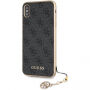 Guess Charms Hard case kryt pre iPhone XS Max – sivá