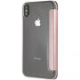 Guess PU Leather Book Case Iridescent puzdro pre iPhone XS Max – ružovo-zlatá