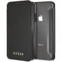 Guess PU Leather Book Case Iridescent puzdro pre iPhone XR – čierna