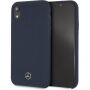 Mercedes Silicon/Fiber case Lining kryt pre iPhone XR – námornícka modrá