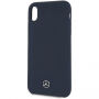 Mercedes Silicon/Fiber case Lining kryt pre iPhone XR – námornícka modrá
