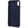 Mercedes Silicon/Fiber case Lining kryt pre iPhone XR – námornícka modrá