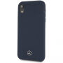 Mercedes Silicon/Fiber case Lining kryt pre iPhone XR – námornícka modrá