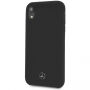 Mercedes Silicon/Fiber case Lining kryt pre iPhone XR – čierna