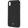 Mercedes Silicon/Fiber case Lining kryt pre iPhone XR – čierna