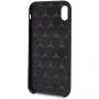 Mercedes Silicon/Fiber case Lining kryt pre iPhone XR – čierna