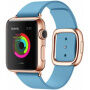 Elegantný remienok s prackou pre Apple Watch Ultra 49mm / 46mm / 45mm / 44mm / 42mm - modrý