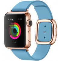 Elegantný remienok s prackou pre Apple Watch Ultra 49mm / 46mm / 45mm / 44mm / 42mm - modrý