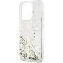 Guess Liquid Glitter Gold Stripe kryt na iPhone 13 Pro Max - číry