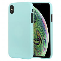 MERCURY GOOSPERY Liquid silikónový kryt pre iPhone XS Max – mätová
