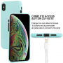 MERCURY GOOSPERY Liquid silikónový kryt pre iPhone XS Max – mätová