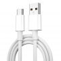 Wiwu Wi-C007 rýchlonabíjací a dátový kábel USB-A/USB-C na iPhone/iPad/MacBook/AirPods - 1,2 m - biely