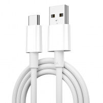 Wiwu Wi-C007 rýchlonabíjací a dátový kábel USB-A/USB-C na iPhone/iPad/MacBook/AirPods - 1,2 m - biely