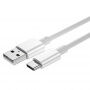 Wiwu Wi-C007 rýchlonabíjací a dátový kábel USB-A/USB-C na iPhone/iPad/MacBook/AirPods - 1,2 m - biely