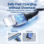 JOYROOM SA29-AL3 silikónový nabíjací a dátový kábel USB-A/Lightning na iPhone/iPad/iPod/AirPods - 2 m - čierny