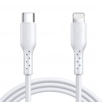 JOYROOM SA26-CL3 nabíjací a dátový kábel 30W USB-C/Lightning na iPhone/iPad/iPod/ AirPods - 2 m - biely