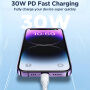 JOYROOM SA26-CL3 nabíjací a dátový kábel 30W USB-C/Lightning na iPhone/iPad/iPod/ AirPods - 2 m - biely