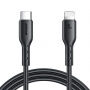JOYROOM SA26-CL3 nabíjací a dátový kábel 30W USB-C/Lightning na iPhone/iPad/iPod/ AirPods - 2 m - čierny